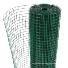 Mesh 13mm 25mm Green Plastic Coated Galvanized Welded Wire Mesh Fencing